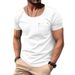 Unbeatable Quality Summer New T-shirt V-neck Patch Pocket Solid Color Plus Size Thin Short Sleeved Men's Clothing_voghion.com