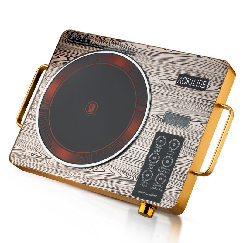 EU Standard Ceramic Hob, 2000W Induction Cooktop For Stir-Fry, Hot Pot, Multi-Function Household Appliance_voghion.com
