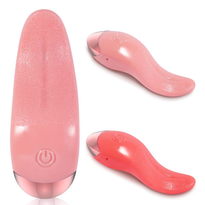 Produtos adultos, lambidas femininas, provocações silenciosas, vibrador elétrico aquecido, masturbador de língua simulada, produtos sexuais_voghion.com