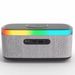 Kleurrijke wekker Multifunctionele Bluetooth-oplader Nachtlampje Luidspreker Draadloos opladen_voghion.com