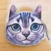 New Folded Ear Gray Short Hair Cat Meow Star Coin Purse 3D Animal Head Cute Pet Style_voghion.com
