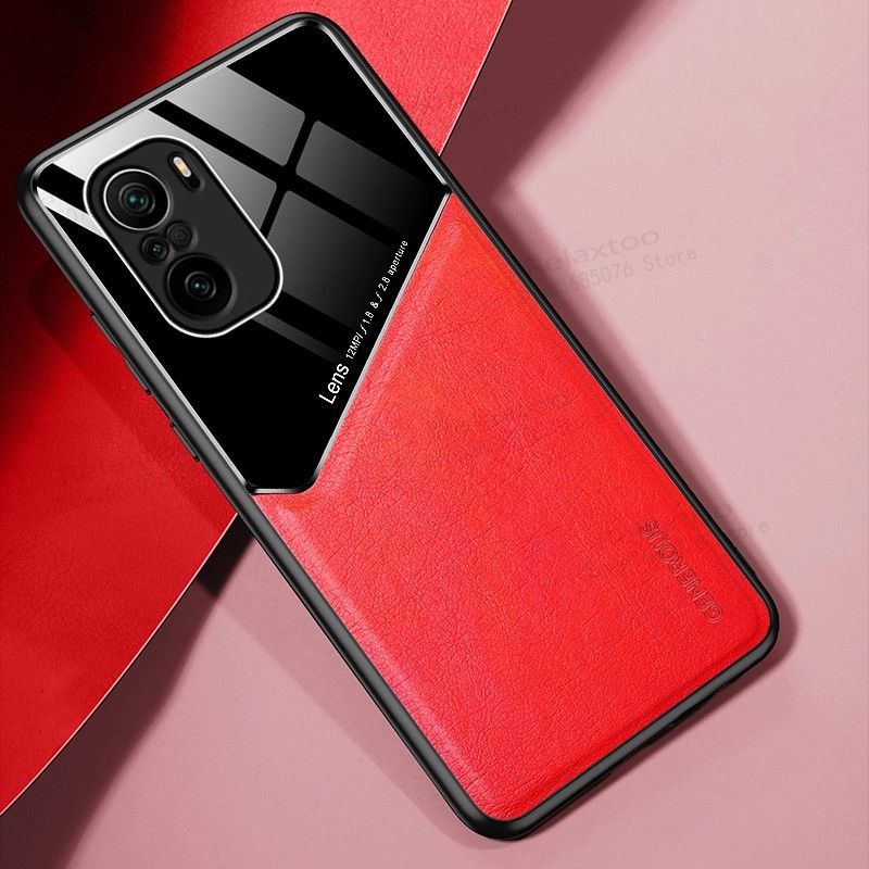 Für Xiaomi Poco F3 5G Hülle Leder Glänzend Rückseite Weiche Bumper Handyhülle Für Xiomi Poco F3 F 3 6.67'' Globale Version Fundas_voghion.com