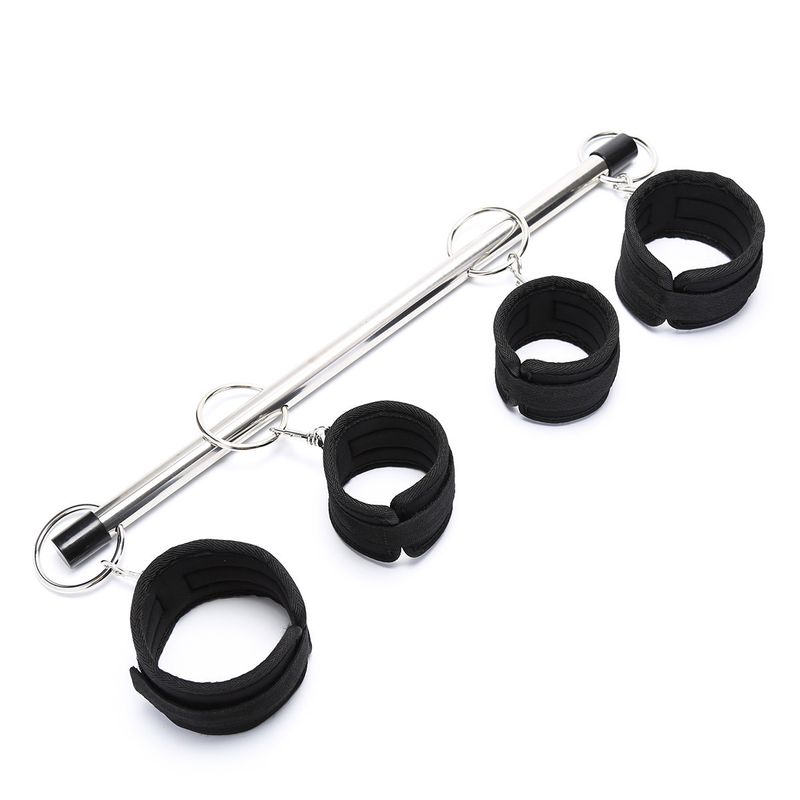 Sex Products Double Bar Handcuffs And Leg Cuffs Bondage And Training Sex Toys Alternative Bondage Products_voghion.com