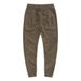 Men's Suede-Like Jogger Pants Retro Casual Tapered Pants With Drawstring Waist_voghion.com