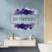 Blue Rose PVC N1695 Bathroom Decoration Self Adhesive Wall Stickers_voghion.com