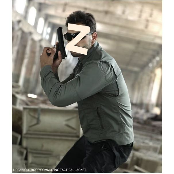 Giacca da uomo antivento e impermeabile con collo alto per esterni, per primavera e autunno_voghion.com