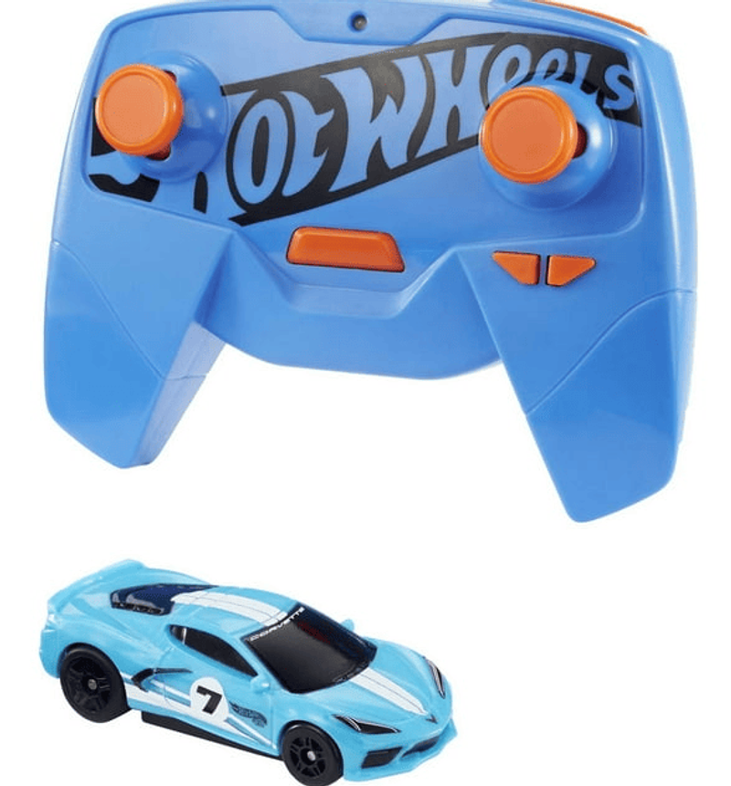 Hot Wheels Remote Control Car 1:64 Scale C8 Corvette RC Toy Vehicle, Gift For Kids 6 Years Old &amp; Up_voghion.com