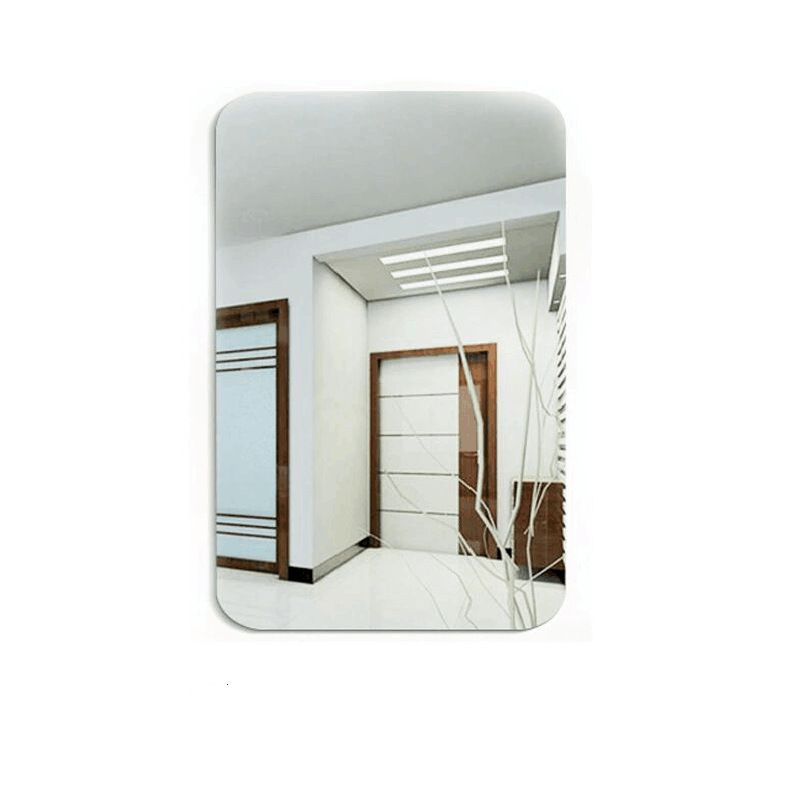 Adesivo de parede acrílico autoadesivo para banheiro, espelho de maquiagem macio tridimensional, lente de vestir de corpo inteiro_voghion.com