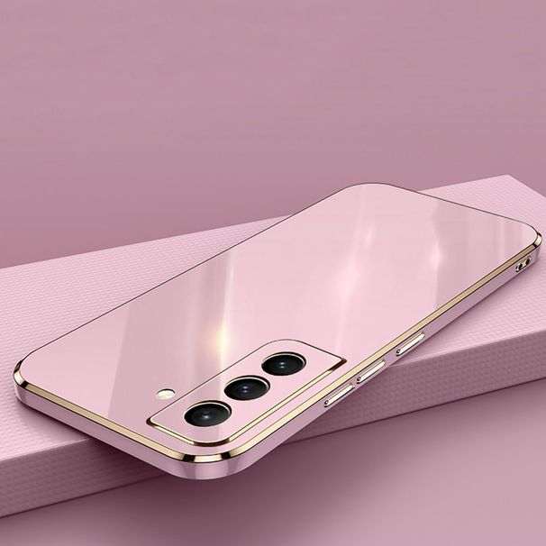 LOVECOM Plating Firkantet ramme telefon etui til Samsung S21 Ultra S21Plus S21 etui cover til Galaxy S 21 Blødt silikone etui_voghion.com