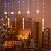 Guirlande lumineuse LED flocon de neige pour décoration de chambre - Éclairage de Noël, de mariage, de fête de fin d'année avec options de couleur/blanc chaud/blanc,_voghion.com