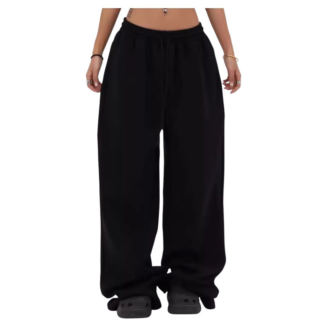 Damen-Streetdance-Jogginghose – Hochgeschnittene, gerade geschnittene Jogginghose aus weichem, dehnbarem Polyester (verschiedene Farben)_voghion.com