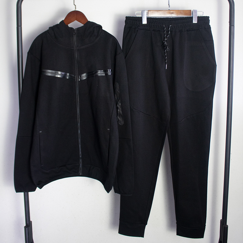 Männer Trainingsanzich Décken Kotteng Tech Sweatshirt Jogginganzich Unisex Moossgestickte Jogginghosen a Kapuzen-Set_voghion.com