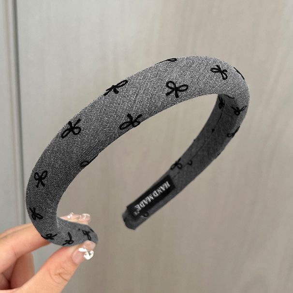 Fascia per capelli a corona alta con fiocco a pois, a forma di cuore, accessori per capelli di alta moda da donna_voghion.com