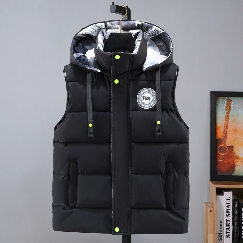 Gilet da uomo ispessito giacca casual autunnale e invernale gilet di moda calda giacca imbottita in cotone_voghion.com