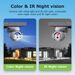 Icsee Low Power Solar Surveillance Camera 4MP Color Infrared Night Vision Wireless Wifi PTZ Camera_voghion.com