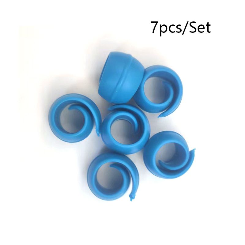 7Pcs/Set Bobbin Clips Silicone Round Bobbin Thread Clips Bobbin Thread Clips To Prevent Threads From Falling Out Coloured Sewing Tools_voghion.com