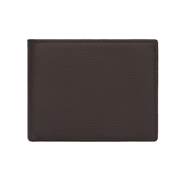 Men’s Bags Simple Retro Genuine Leather Wallet Multi Card Wallet Dollar Clip Horizontal Coin Bag_voghion.com