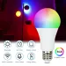 Led Light 85-265V RGB 9W Wireless E26 E27 For Alexa/Google Wifi Dimmable Bulb Lampada Timer Function Lamp Home Colorful Changing_voghion.com