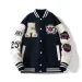 Mens Jackets Letter Leather Jacket College Hop Haruku Bone Varsity Unisex Bomber Streetwear Hip Patchwork Baseball Women_voghion.com