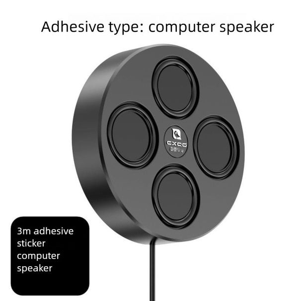 Magnetic USB Sound Card Desktop Computer Bluetooth High Volume Deep Bass Universal Wired Speaker_voghion.com