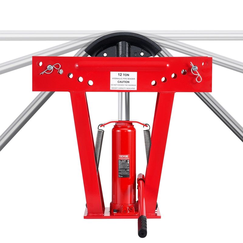 Hydraulic Pipe Bender 12 Ton Manual Pipe Bending Tool With 6 Dies_voghion.com