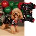 Pet Clothes Candy Reindeer Snowflake Pattern Ribbed Crew Neck Coral Warm Dog Four-Legged Fleece Jacket_voghion.com