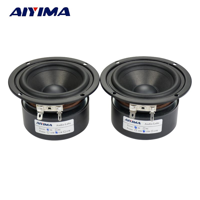 AIYIMA 2 pezzi 3 pollici altoparlanti audio full range driver 4 Ohm 15 W fai da te portatile home theater musica altoparlante Bluetooth_voghion.com
