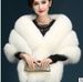 Elegant Faux Fur Bridal Shawl Vest For Women - Fashionable Short Wrap With Fox Fur Design, Versatile Plus Size Wedding Accessory (Multiple Colors)_voghion.com