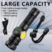 Cross-Border New White Laser Strong Flashlight Digital Display Multi-Function Side Portable Outdoor Emergency Light_voghion.com