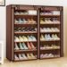 Metal Shoe Storage Cabinet – Modular Dust-Proof Shoe Rack With Modern Design, Expandable Double-Layer Organizer For Entryway & Closet_voghion.com