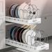 Pull-out Pots And Pans Lid Plate Draining Rack, Cabinet Built-in Draining Rack_voghion.com