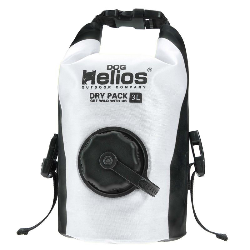 Dog Helios 'Grazer' Waterproof Outdoor Travel Dry Food Dispenser Bag - White_voghion.com