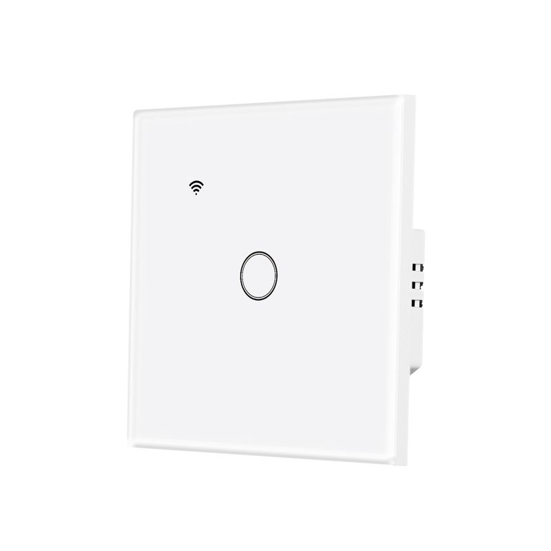 Interruttore luce WiFi intelligente Tuya, controllo vocale tramite APP, compatibile con Alexa e Google Home, cavo neutro unipolare a 3 vie richiesto, funzione timer, touch wall_voghion.com