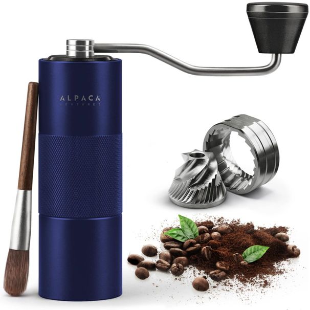 Manual G Adjustable Coffee Coffee Hand Manual Grinder Grinder Double Setting With Espresso Stainless Steel Bearing Burr Conical_voghion.com