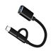 Câble adaptateur USB Type-C et Micro vers USB OTG, adaptateurs portables 2 en 1 pour téléphone portable_voghion.com