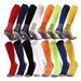 Chaussettes de sport carrées, longues chaussettes de football pour hommes et femmes, chaussettes antidérapantes au-dessus du genou, chaussettes d'entraînement longues à fond épais en serviette_voghion.com