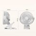 Portable Clip-on Small Electric Fan, Suitable For Home And Office, Outdoor Office Desk, Large Capacity USB Charging_voghion.com