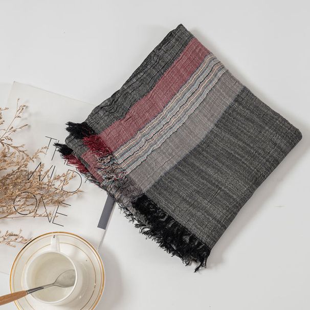 Sciarpa in puro lino tinto in filo di alta qualità per ufficio, autunno inverno, disponibile all'ingrosso, transfrontaliera_voghion.com