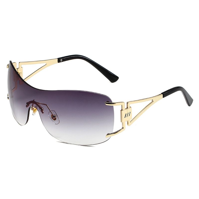 Gafas de sol LazyZoom de una pieza, estilo retro europeo y americano, sin marco, plateadas, con montura grande, para mujer, de moda y de alta calidad, para fotografía callejera._voghion.com
