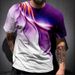 New Summer 2023 3D Digital Printed Short Sleeve T-shirt Loose Men's Top_voghion.com