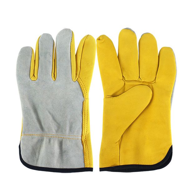 Første lag fåreskindshandsker til chauffører, elsvejsning, havearbejde, bilmontering, andet lag bløde fåreskindshandsker_voghion.com