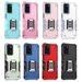 KEYSION Shockproof Armor Case for OPPO A16 A16S A74 A95 4G Silicone+PC Ring Stand Phone Back Cover for OPPO Reno 6 5G 6 _voghion.com