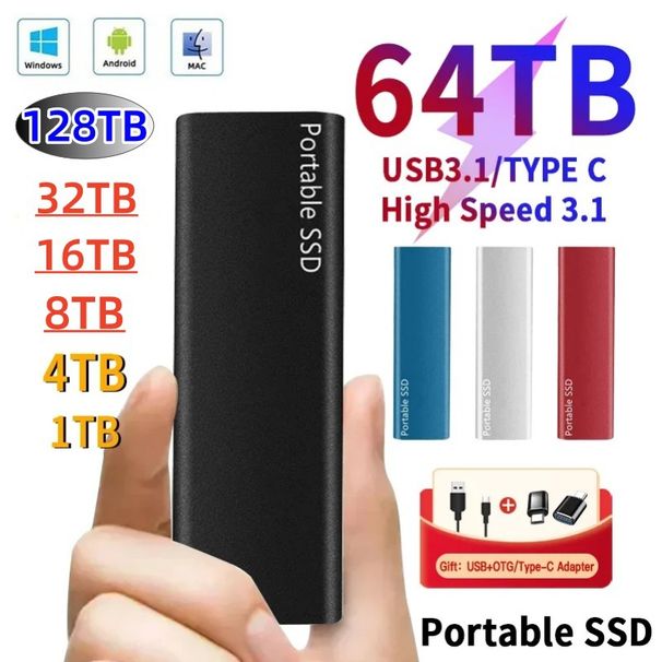 SSD Solid State External Hard Drive Upgrade 2TB 4TB 8TB 16TB High-Speed Transfer_voghion.com