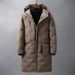 New Thickened Mid-Length Korean Style Slim Cotton Jacket With Hooded Trendy Coat For Men_voghion.com