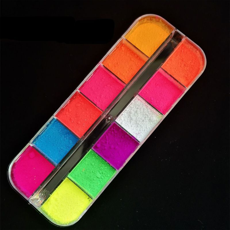 Floresan göz farı su geçirmez mat neon ışık ten rengi kırmızı yeşil pembe göz farı pigment gölge dayanıklı yap_voghion.com