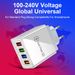 4USB Mobile Phone Charger 5V3A Multi Port QC3.0 Headphone Watch Fast Charging Head European And American Standards_voghion.com