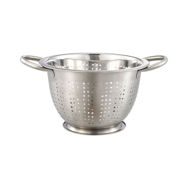 SS 3QT Multi-Use Colander For Straining, Draining & Rinsing Pasta, Fruits Or Vegetables_voghion.com