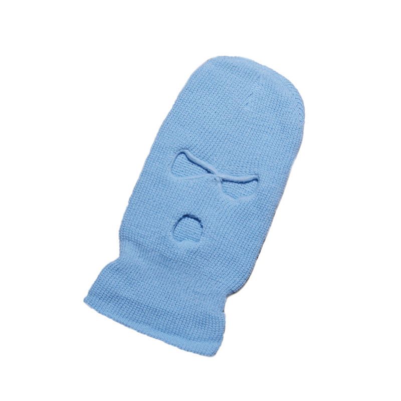 Three hole knitted Barak face mask funny Rafa hat men's and women's winter thermal cycling sports headgear_voghion.com