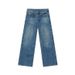 EF JEANS | 2025 Frühjahr Neue amerikanische High Street Lightning Ripple Cat Shave Washed Blue Straight Jeans_voghion.com