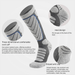 Professionelle Skisocken für Erwachsene, Männer und Frauen, verdickte lange Baumwollsocken, schweißabsorbierend, warm im Winter,_voghion.com